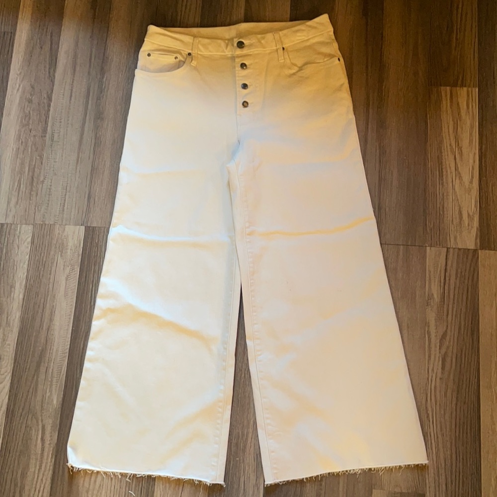 Wide leg cropped
